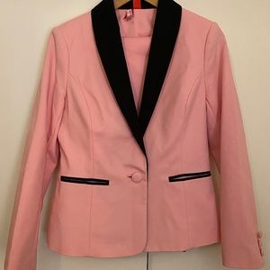 Pink tuxedo suit